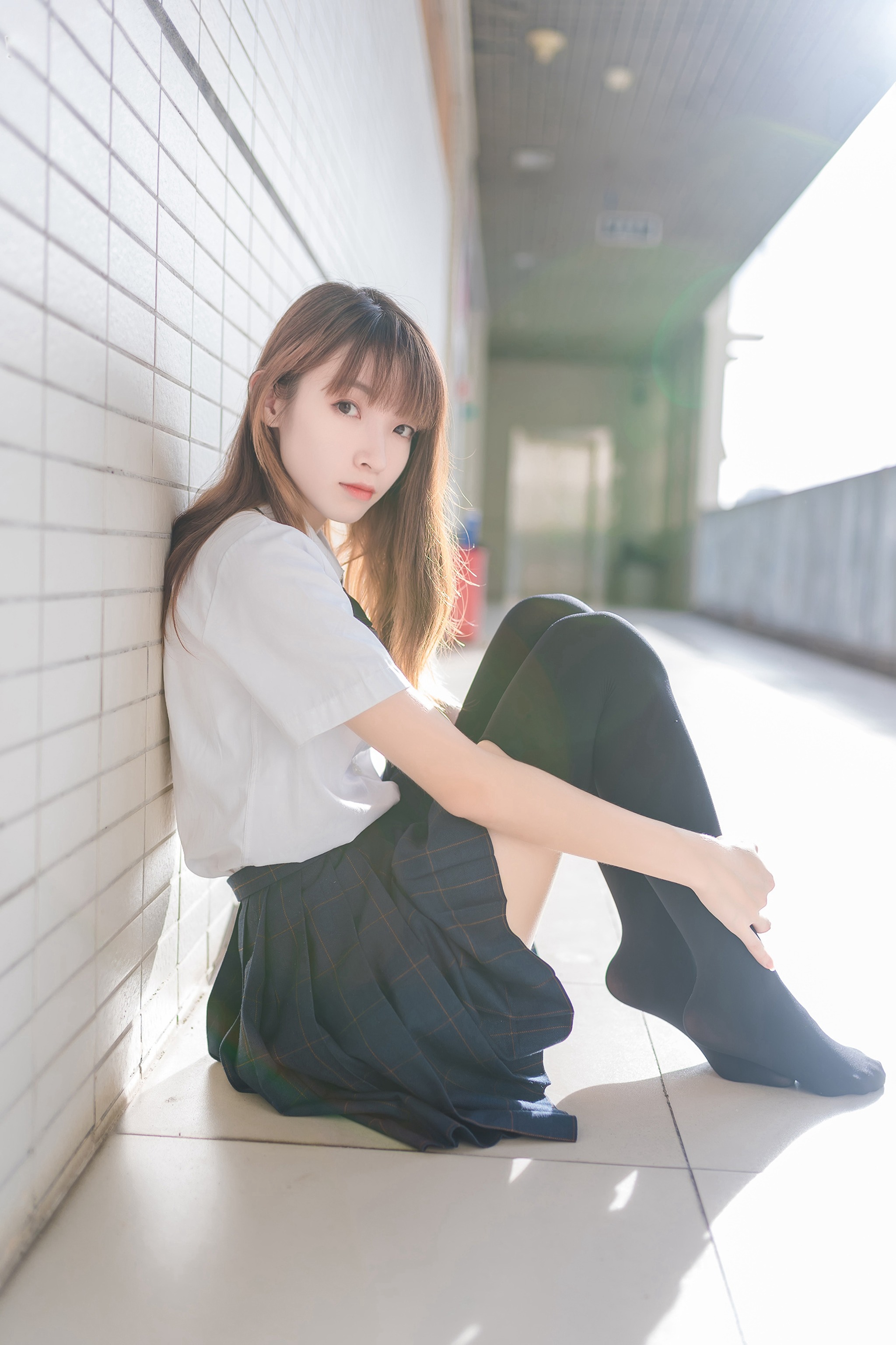 祖木子 - NO.024 午后阳光下的黑丝学妹 [47P]-XikXak